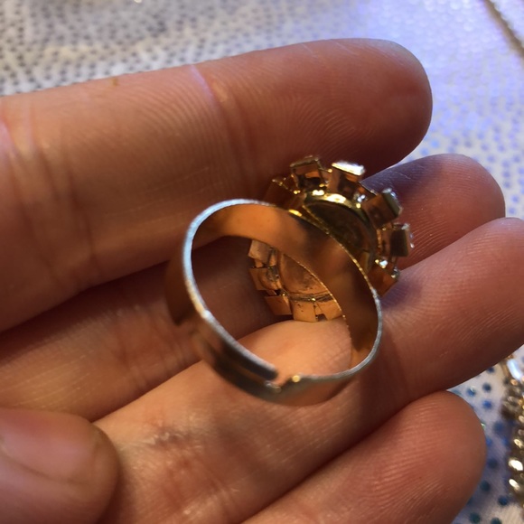 4pcs/set Water Drop Design Necklace, Earrings, Ring & Bracelet Jewelry Set - Picture 16 of 17